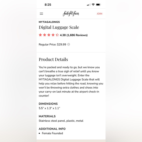 My Tagalongs Luggage Scale ✈️ - Picture 5 of 5